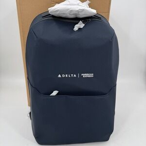 AWAY x Delta x American Express Navy Blue Everywhere Zip Backpack Travel Tech